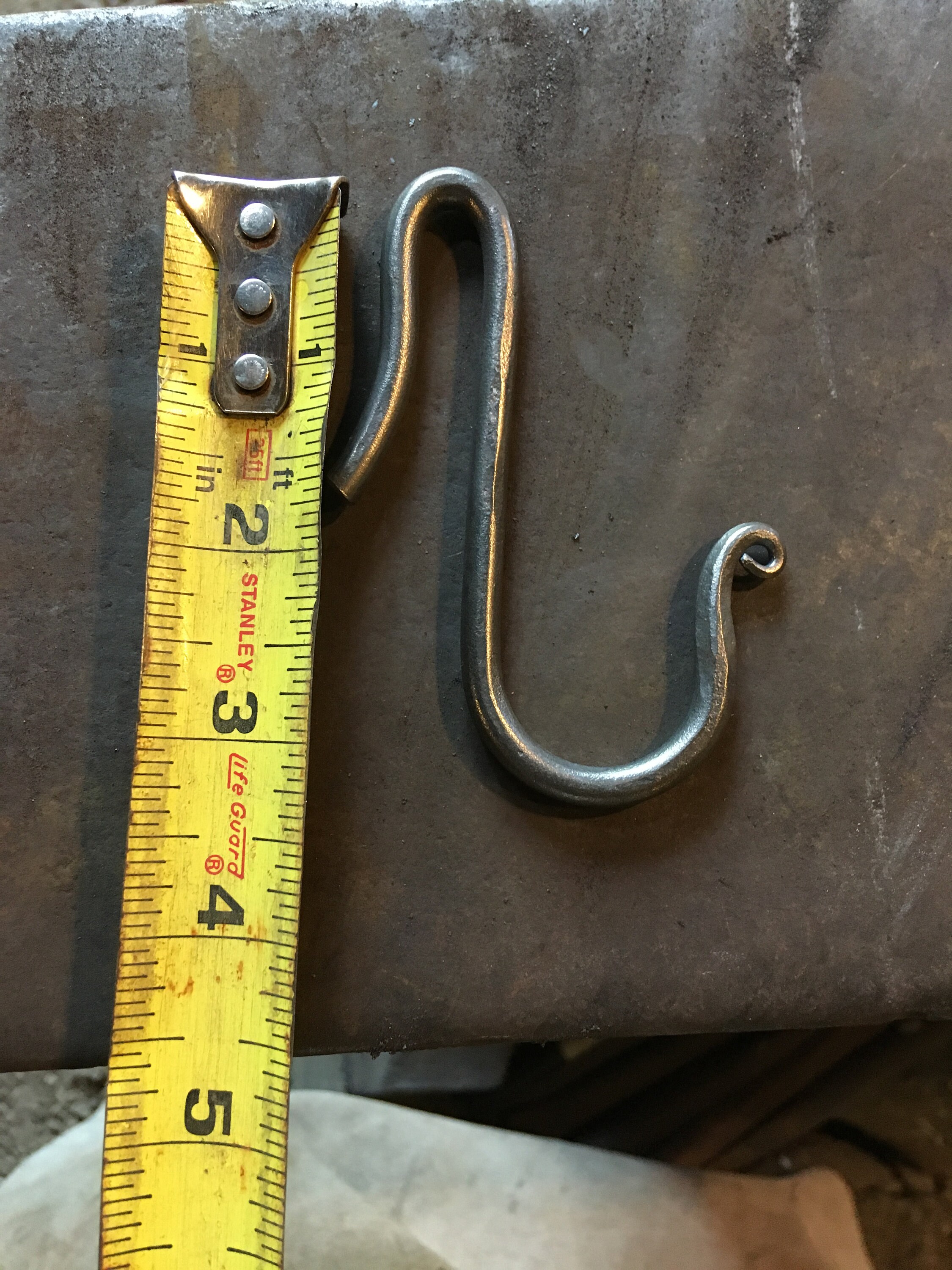 Small Pot Rack Blacksmith Made Kitchen Rack with 10 Sliding Etsy