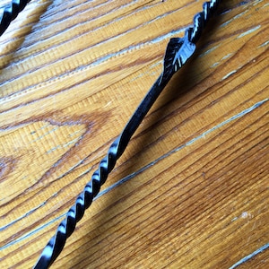 Grill Tool - Steak Turner, Meat Turner Blacksmith Made, Leaf Twist