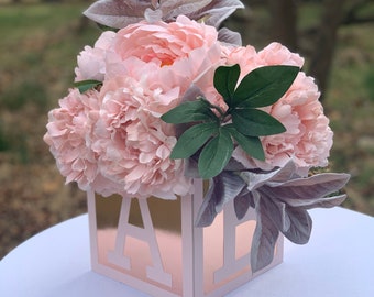 Rose Gold Shower Centerpiece Pink and Gold Little - Etsy