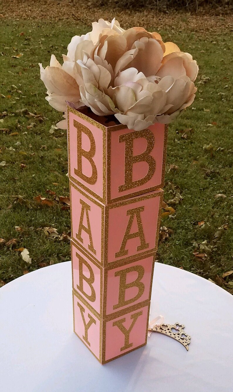 Pink and Gold Baby Shower Centerpieces /Princess Baby Shower/ Etsy