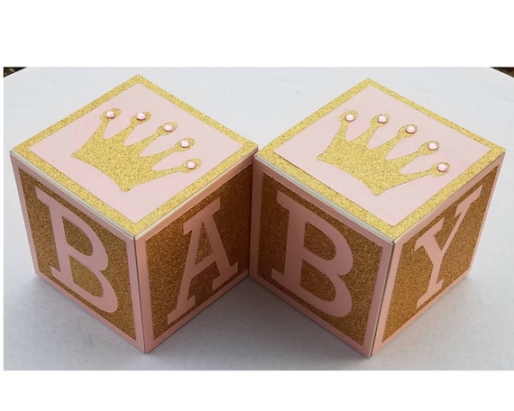 gold baby blocks