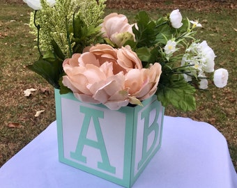 Large abc blocks for cheap centerpieces