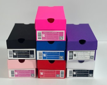 Shoe Box Party Favor | Sneaker Party | Gift Box | Sneaker Party| Fully Assembled | Party Favors | Shoe Box with your Logo | Sneaker Ball