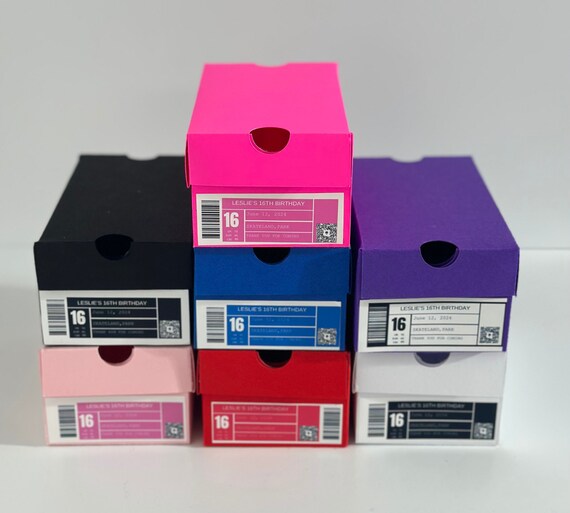 Purple and Pink Graphic Shoe Box Amazon.com: DCEHKR 20 x Shoe Box Storage Flip-Top Shoe Box  main image 4