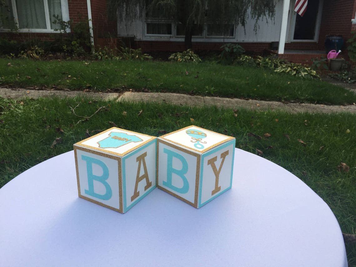 Mint Green and Gold Baby Shower Centerpiece Mint Green Etsy