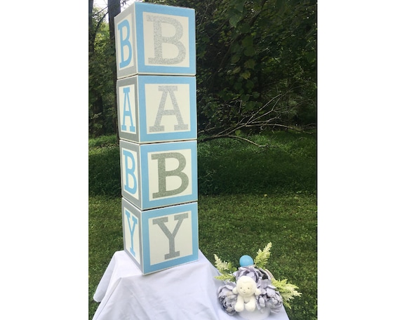 Giant baby store blocks decoration