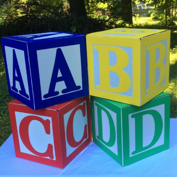 Alphabet Blocks Perfect for ABC Party 
