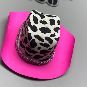 Découpes de bord de chapeau de cowboy, coupe Pringles, cadeau de fête DIY, bords de chapeau en papier cartonné pour soirées à thème de cow-boy, lot de 6