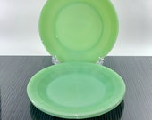 Anchor Hocking Fire King Jane Ray Jade-ite 3 Dinner Plates 9 quot
