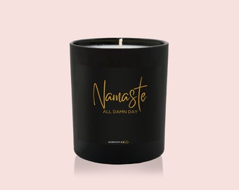Namaste Soy Candle, Quote Candle,Hand-poured Candle, Scented Soy Candle, Gift, Premium Soy Candle, Unique Gifts