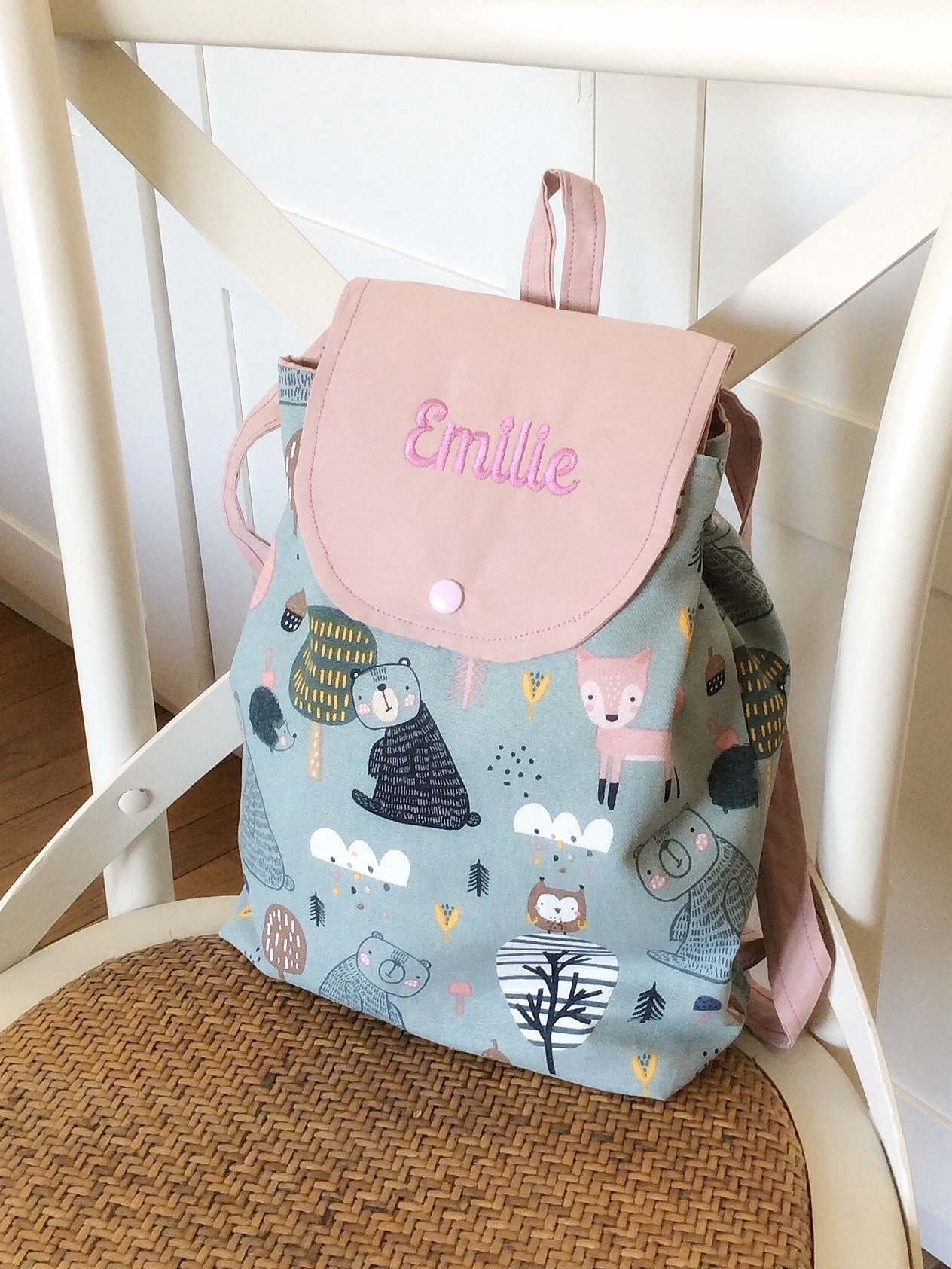 Sac à dos personnalisable enfant en coton modèle GROOVY| HEY MAMA