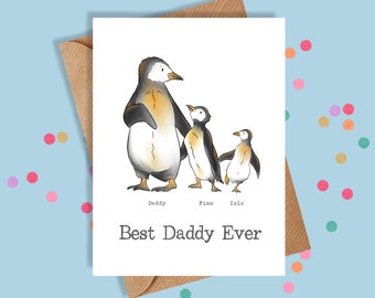 Carte papa personnalisée / carte de fête des pères / carte personnalisée / papa / papa / carte d'anniversaire / fête des pères / carte de voeux / cartes personnalisées