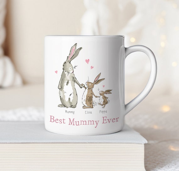 Personalised Mummy Mug, Mummy Christmas Gift For Her, Mug Gift For Her, Mum Birthday Mug, Personalised Mummy Mug, Mothers Day Gift, Bunnies