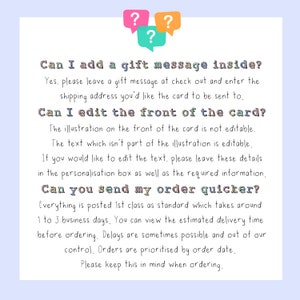 Mummy Birthday Card / Mum Birthday Card / Mother / Birthday Card / Mothers Day Card / Mothering Sunday / Greeting Card / Personalised Cards image 7