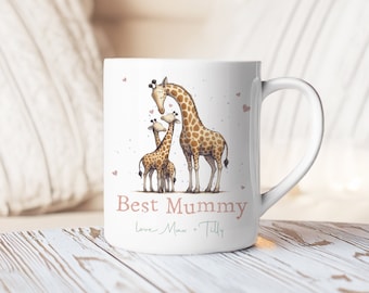 Personalised Mummy Mug, Mummy Christmas Gift For Her, Mug Gift For Her, Mum Birthday Mug, Personalised Mummy Mug, Mothers Day Gift, Giraffe