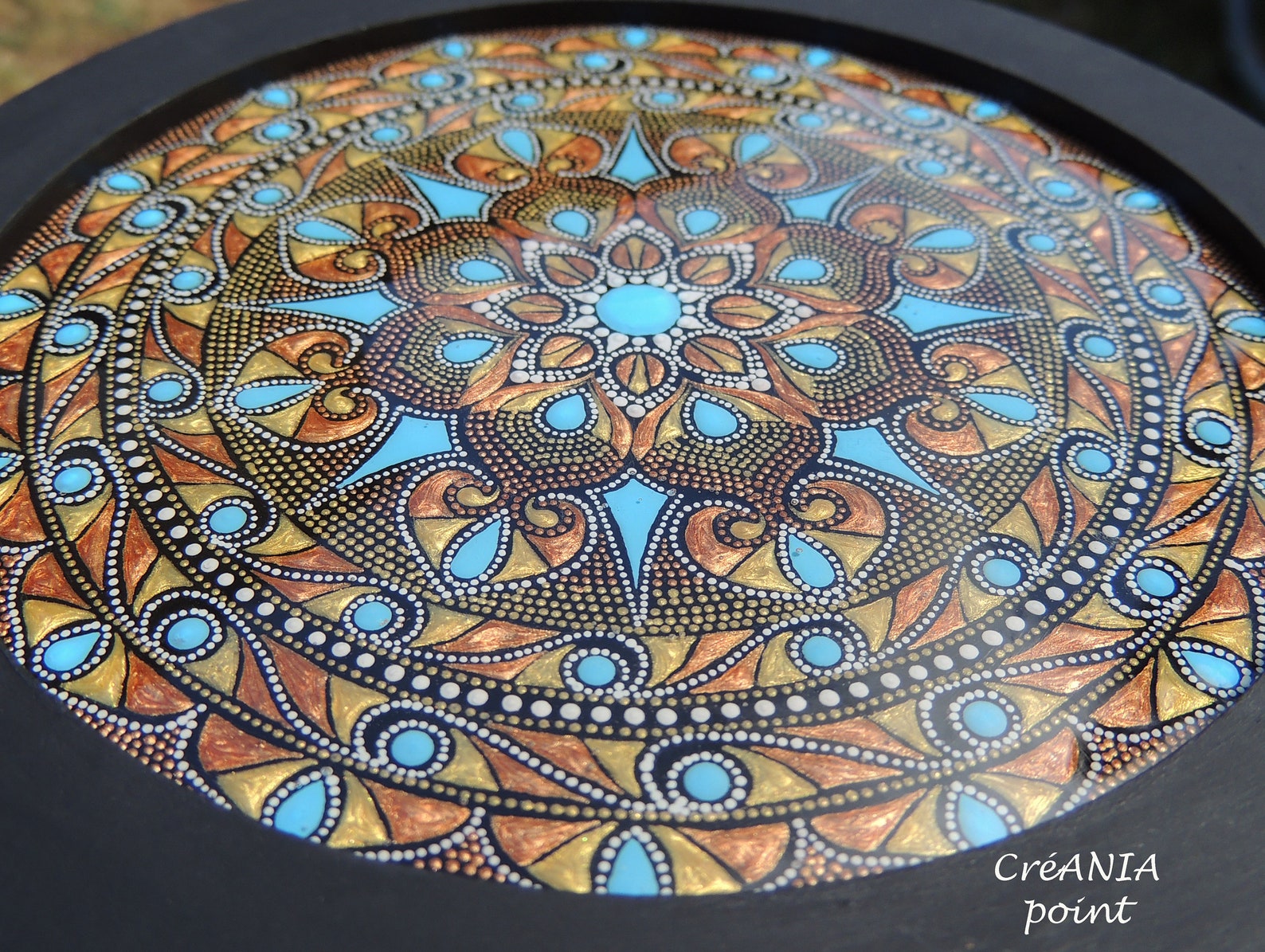 Original Dot Mandala Wall Hanging in Dot Painting Etsy