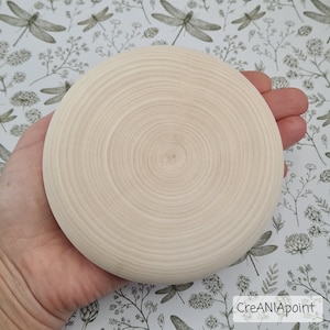 115-120mm Unpainted unfinished wooden pebble for DIY mandala dot painting image 7