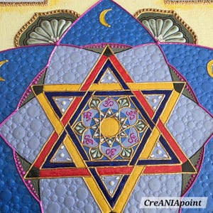Moon Yantra, Chandra Yantra, Yantra painting, Mandala painting, Vastu Yantra, Planetary Yantra, Sacred geometry art, Spiritual gift