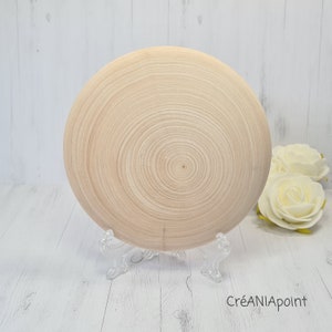 100mm Unpainted unfinished wooden circle pebble blank for mandala dot painting