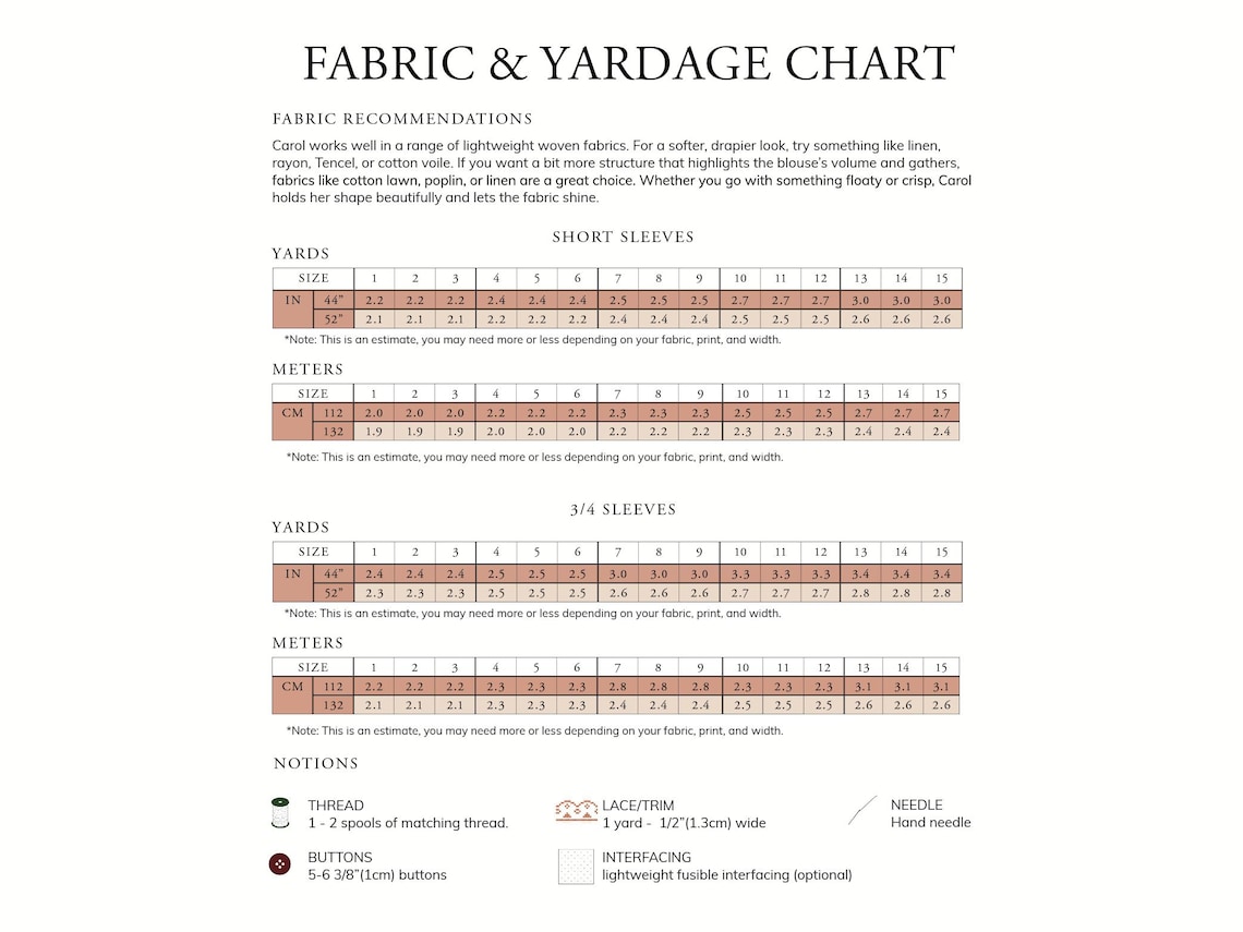 PDF Sewing Pattern - Raglan Blouse - Short Sleeves - 3/4 sleeves Beginner - Size-Inclusive - Video Tutorial - Carol Blouse image 7