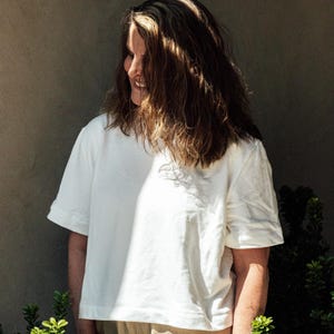 Patrón de costura en PDF - Camiseta holgada - Principiante - Camiseta - Tallas disponibles - Videotutorial - MADE-line TEE