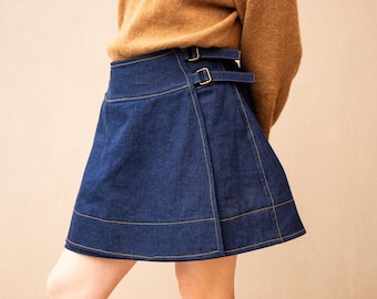 PDF Sewing Pattern - Wrap Skirt - Reversible Midi & Mini Skirt - Beginner - Size Inclusive - Video Tutorial - Winnie Wrap Skirt