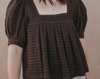 Patrón de costura para vestido y blusa Camille, tallas inclusivas, ideal para principiantes (descarga en PDF)