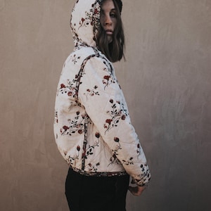 Veste matelassée PDF Patron de couture | 0-32 inclus | Adapté aux débutants | Tutoriel vidéo | Capot en option