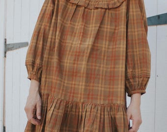 PDF Sewing Pattern - Dress Pattern - Circular Yoke - Smocking - Ruffles - Size Inclusive - Raida Dress