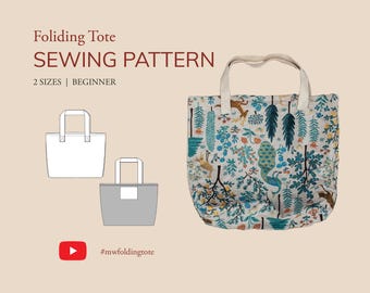Tote bag that folds into pouch pattern sale