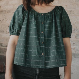 Molde de costura em PDF - Blusa Raglan - Mangas curtas - Mangas 3/4 - Iniciante - Tamanho inclusivo - Tutorial em vídeo - Blusa Carol