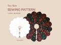 PDF Sewing Pattern - Scalloped Tree Skirt - Reversible - Holiday - Christmas - Craft 4 sizes - Quilting - Video Tutorial