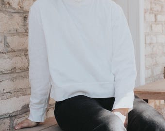 Patrón de costura en PDF para sudadera MADE-line / Tallas disponibles: 0-32 / Ideal para principiantes / Cuello redondo, hombros caídos, corte holgado