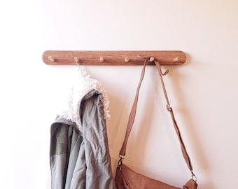 Wooden Peg Rail: Australian Timber Coat Rack, Entryway Organiser