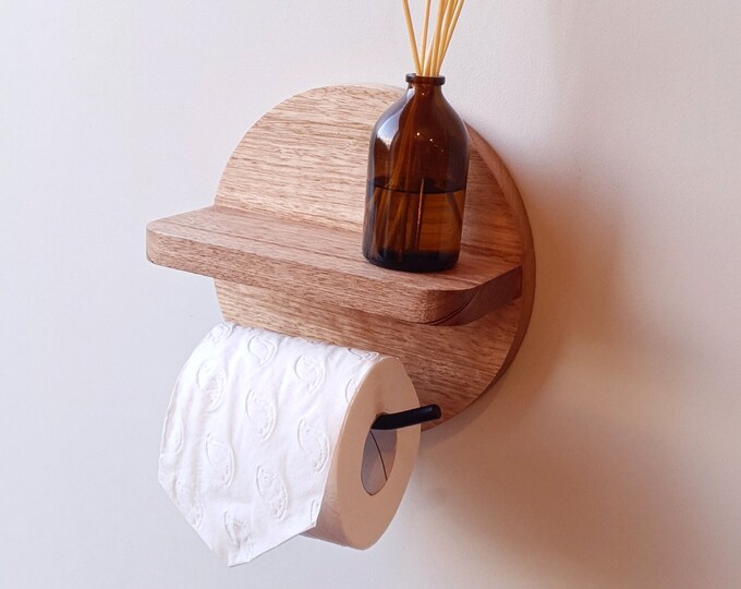 Gold Solid Brass Toilet Roll Holder & Shelf Toilet Paper Holder Toilet