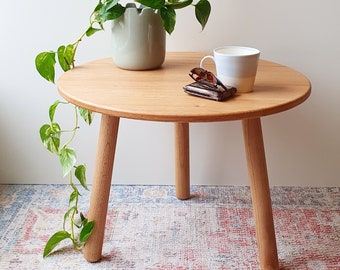 PIPER - Side Table, Coffee Table, Small Table, Plant Stand, Nested Tables, Wooden Table, Bathroom Stool