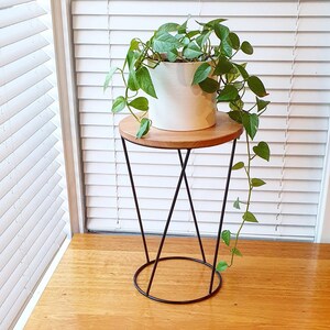 ELLIE Side Table, Coffee Table, Small Table, Plant Stand, Wooden Table, Metal Table, Table image 2