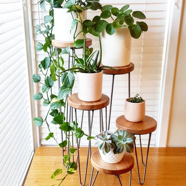 HARPER - Hairpin leg plant stand, metal plant stand, plant stand, speaker stand, side table, indoor plant stand, small table