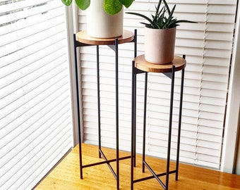 MAX with SHELF - Soporte para plantas, Soporte para plantas de metal, Soporte para plantas en maceta, Soporte para altavoces