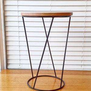 ELLIE Side Table, Coffee Table, Small Table, Plant Stand, Wooden Table, Metal Table, Table image 5