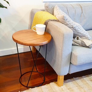 ELLIE Side Table, Coffee Table, Small Table, Plant Stand, Wooden Table, Metal Table, Table image 8