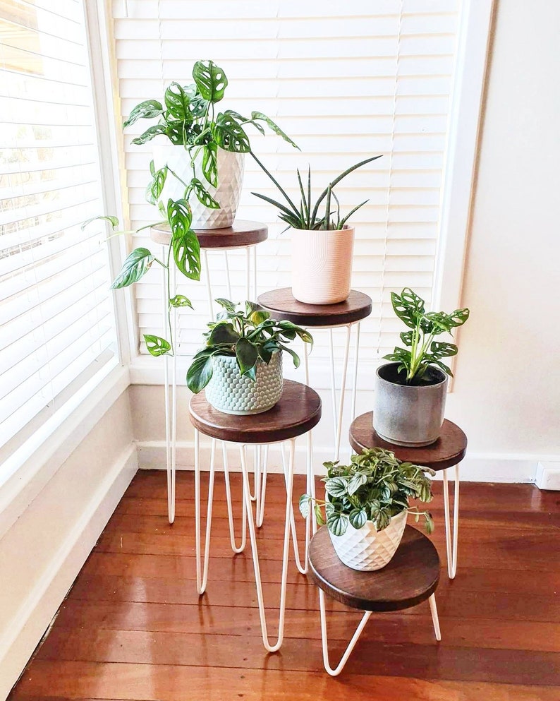 HARPER Hairpin Leg Plant Stand Metal Plant Stand Plant Etsy