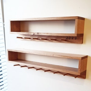 ASHER entryway organiser, shelf, wooden shelf, book shelf, coat rack, key holder, wall mount coat rack, peg rail with shelf, storage image 3