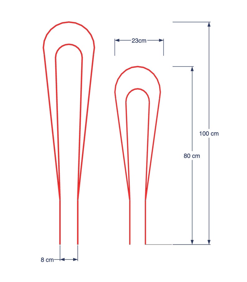 TALL RICKY Plant Stake, Plant Trellis, Plant Decor image 4