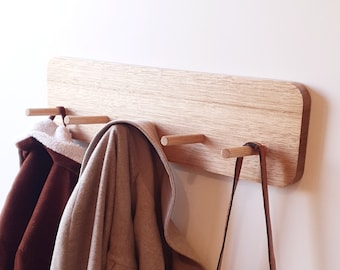 Solid Wood Coat Rack with Shelf: Australian Entryway Organiser