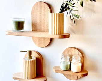NIKI - Wall Mounted Shelving Unit, for vanity, plants, decor