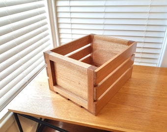 BILLY - Record storage box, storage box, wooden crate