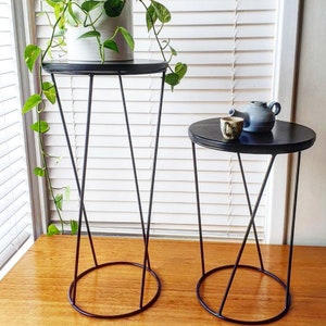 ELLIE Side Table, Coffee Table, Small Table, Plant Stand, Wooden Table, Metal Table, Table image 7