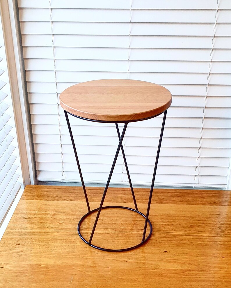 ELLIE Side Table, Coffee Table, Small Table, Plant Stand, Wooden Table, Metal Table, Table image 4