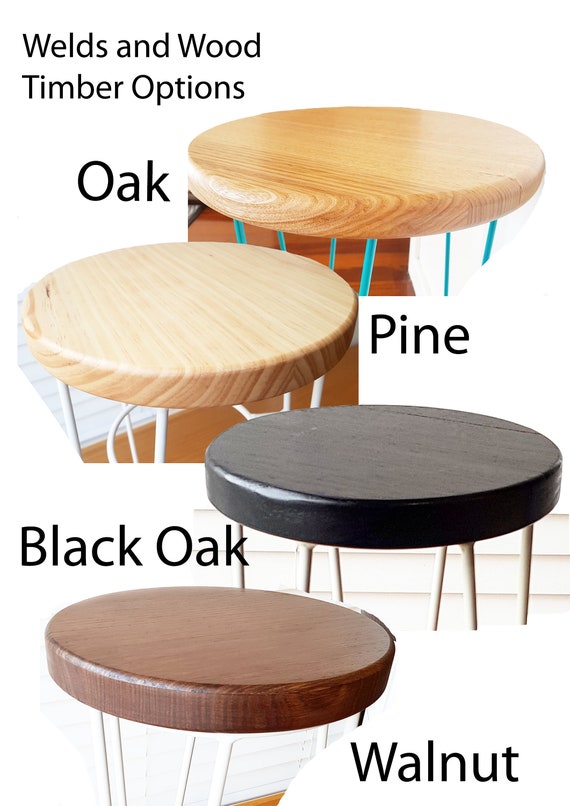 Ollie Side Table Coffee Small Plant Stand Nested Tables Hairpin Leg Wooden Metal